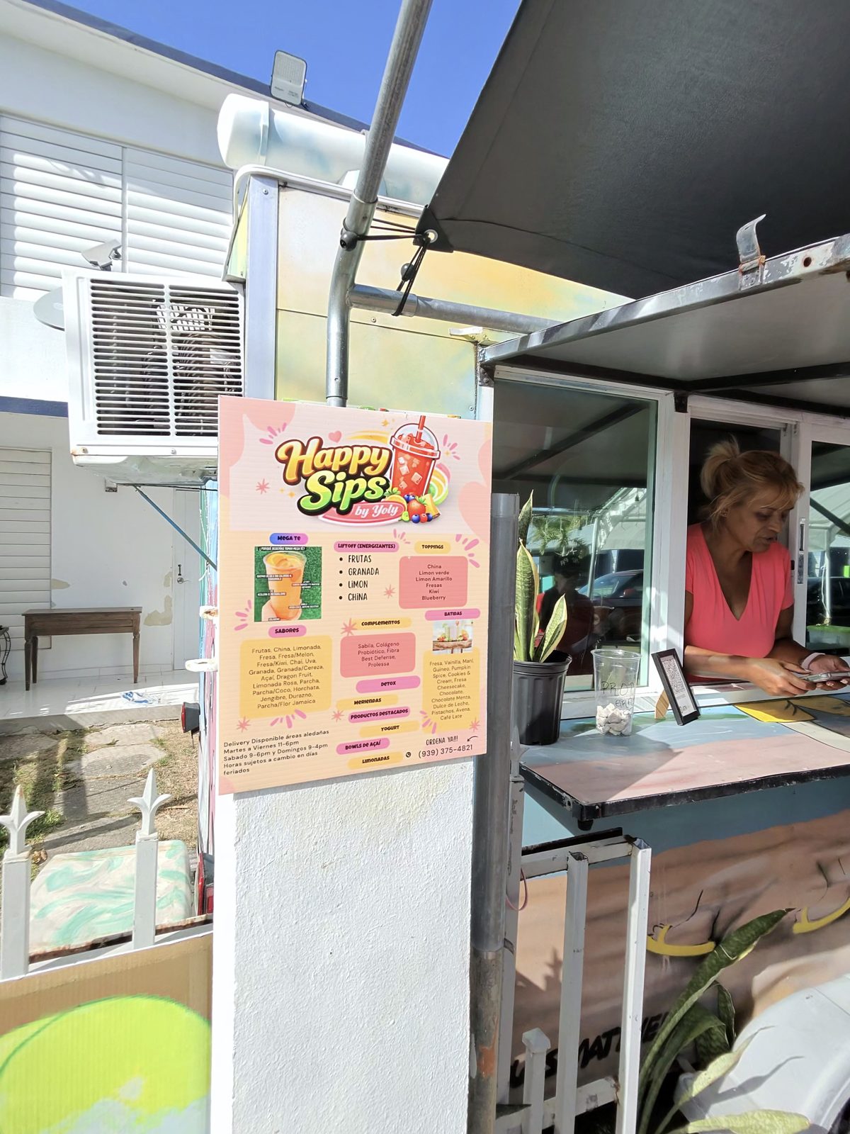 El kiosko de Happy Sips en Patillas